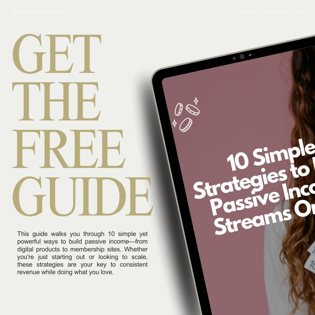 GET IT FREE – 10 Simple Strategies to Build Passive Income Streams Online